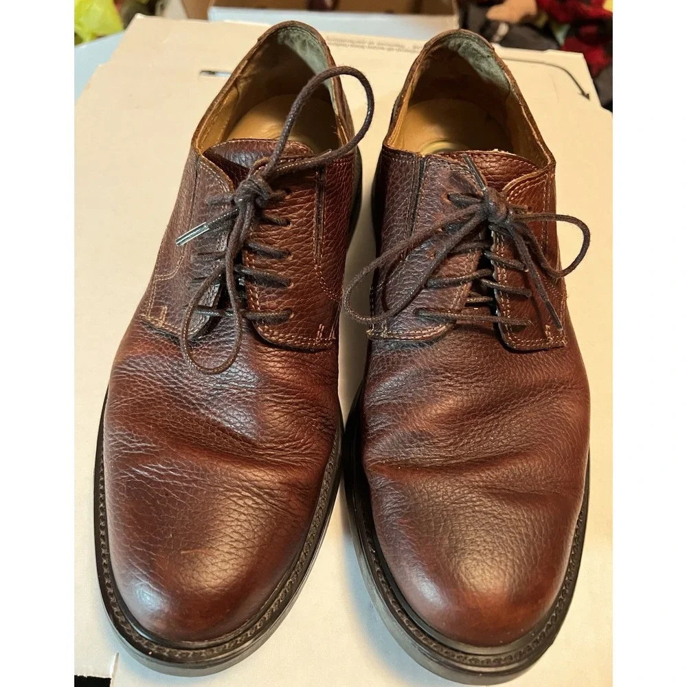 Dockers Stain Defenders Shoes 8 M Brown Leather Upper BlokeCore Dadcore